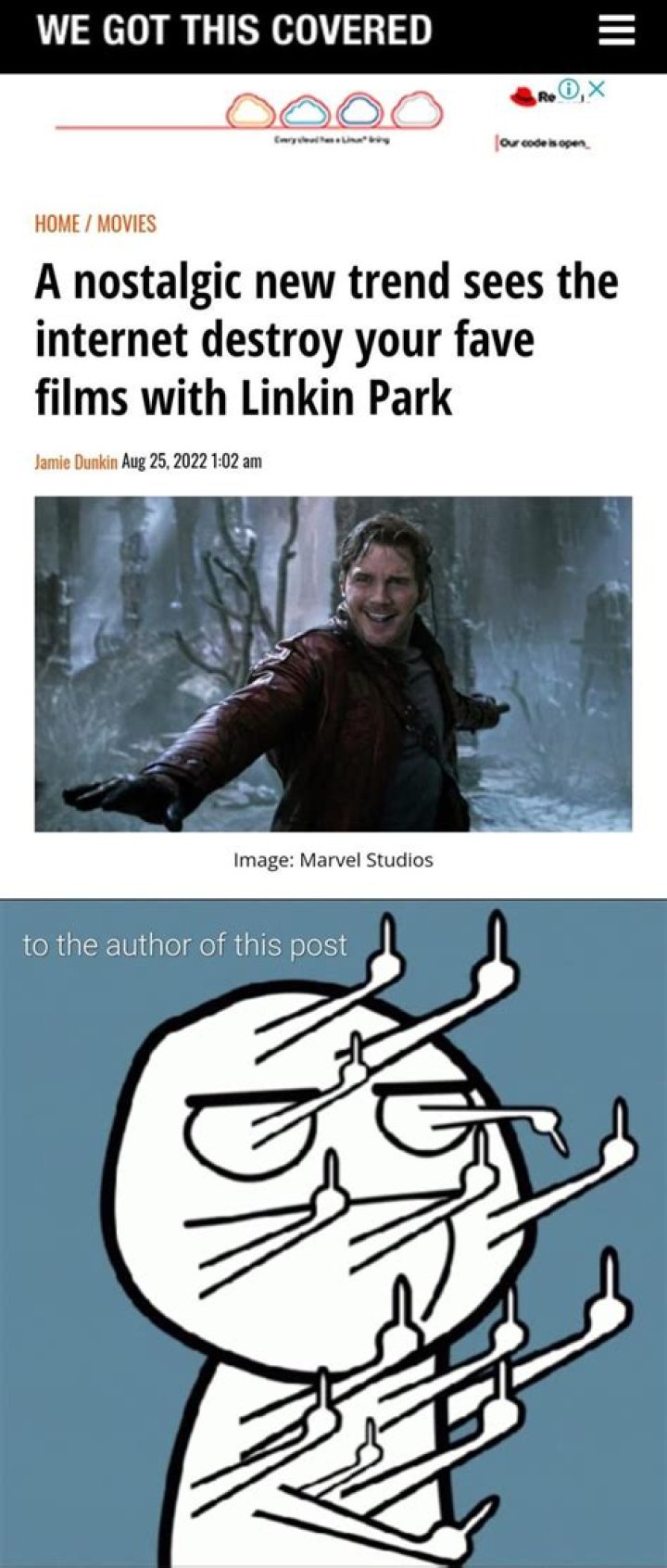 A nostalgic new trend sees the internet destroy your fave films with Linkin Park