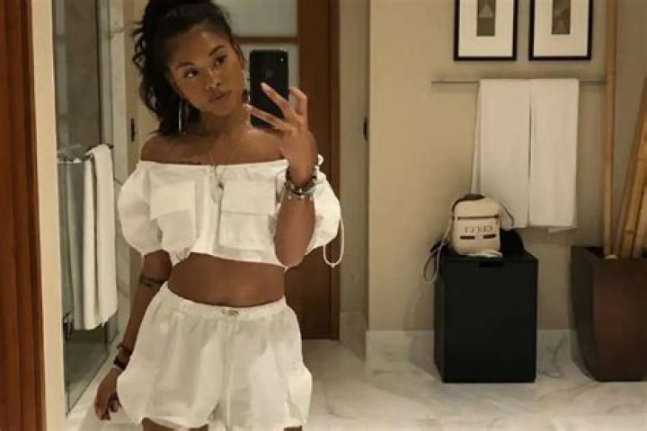 Ammika Harris Poses In A Skimpy Outfit And She’s Blushing – Guess Who’s Behind The Camera!