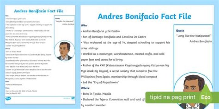 Andres Bonifacio Biography – Facts, Childhood, Family Life, Achievements & Timeline