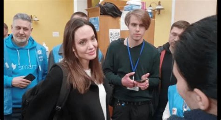 Angelina Jolie arrived in Lviv actress spotted in a coffee shop