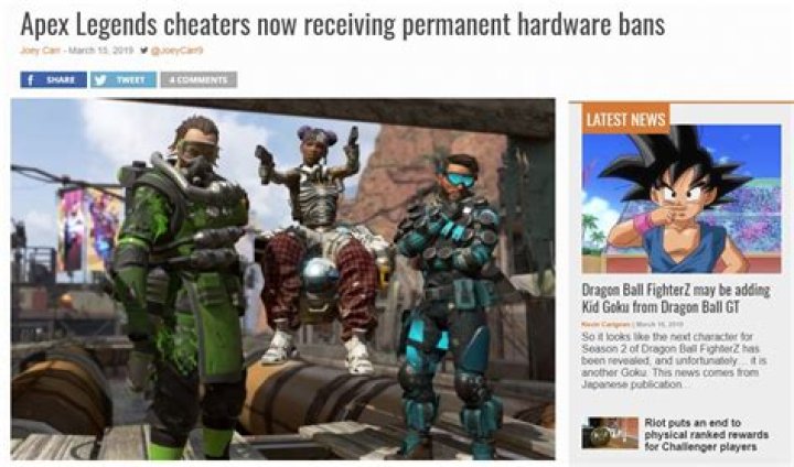 Apex Legends Cheaters Now Receiving Permanent Hardware Bans