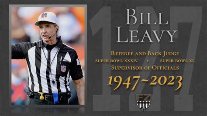 Bill Leavy Obituary and Funeral, Official in Controversial Super Bowl XL,