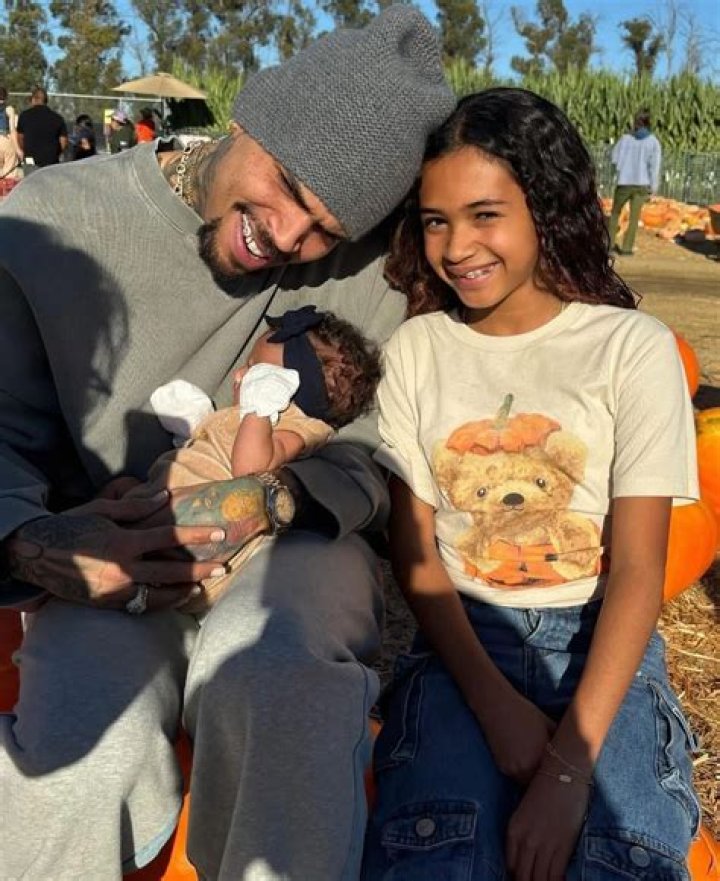 Chris Brown’s Daughter Royalty Poses Like A Pro In New Pic After He Welcomes A New Baby!