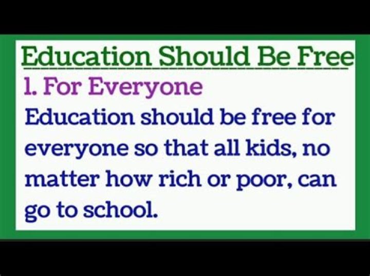 David Adefeso Addresses Free Education For Everyone