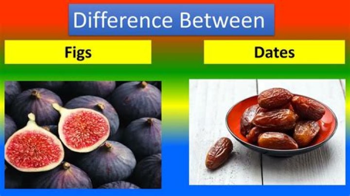 Difference between dates and figs