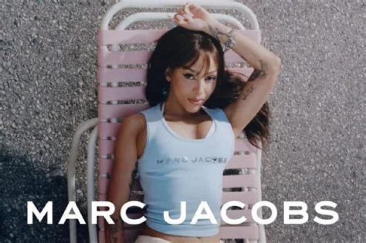 Doja Cat Puts Her Curves On Full Display In Chain And Swarovski Crystal Two Piece Bathing Suit — See The Look