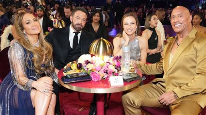 Dwayne Johnson sat next to Ben Affleck at the Grammys with a DCU-shaped elephant in the room