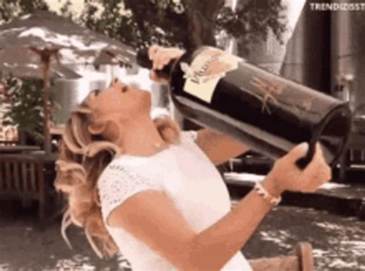 Halle Berry only needs one reason to share an image of herself drinking wine in the nude