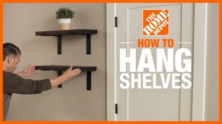 How do you hang a shelf without drilling holes