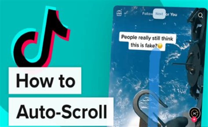 How do you use auto-scroll on TikTok?
