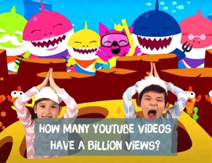 How many YouTube videos have a billion views?