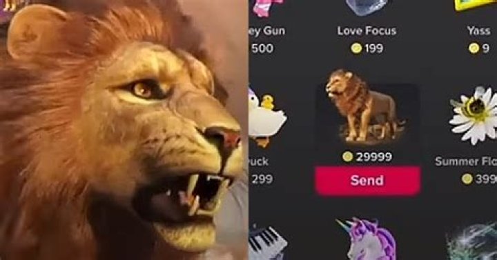 How much is a lion on TikTok?