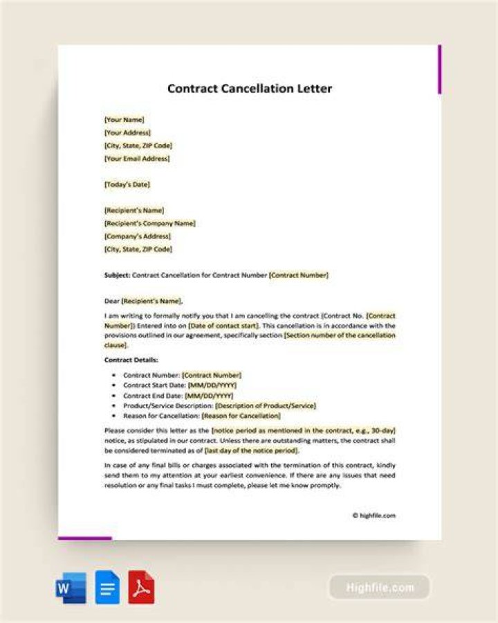 How to cancel property management agreement