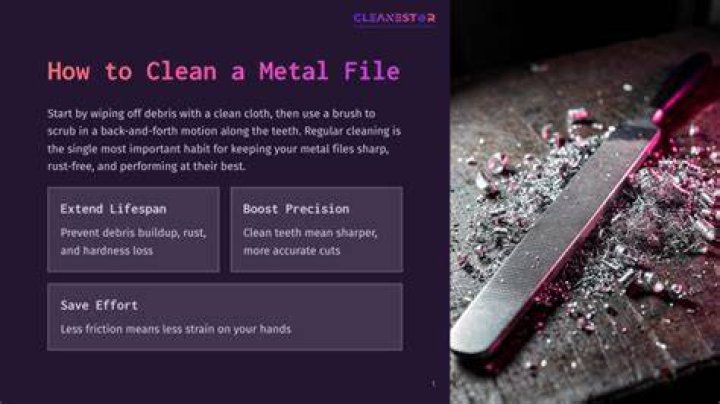 How to clean a metal file