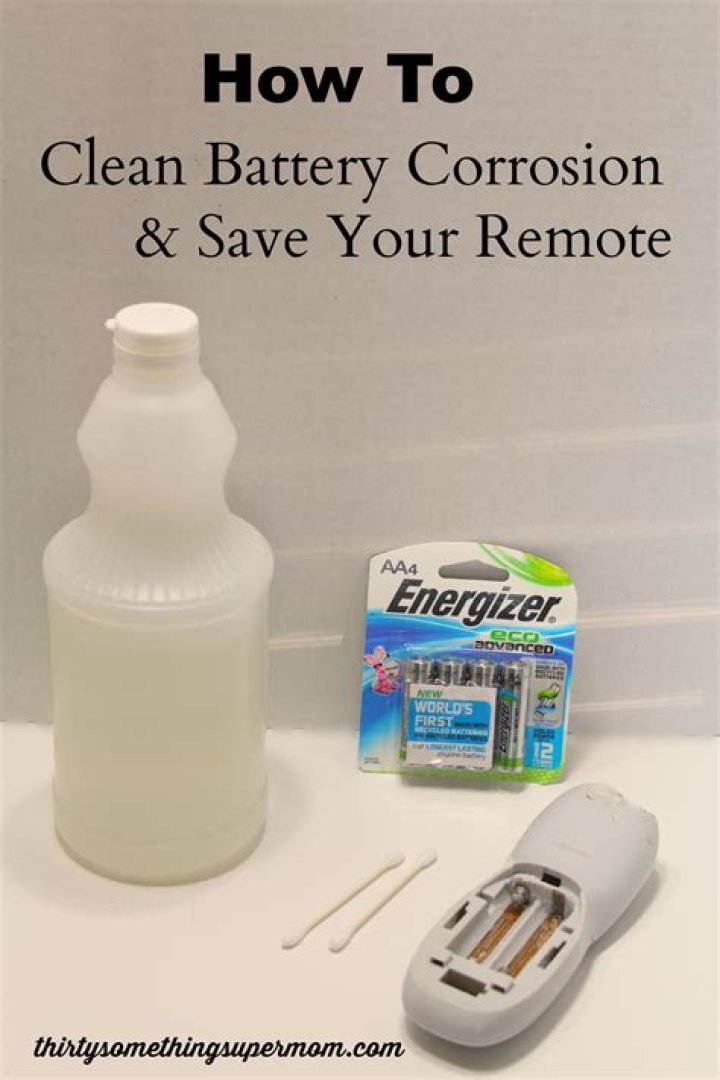 How to clean battery corrosion in remote control