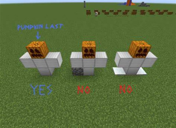 How to create iron golem