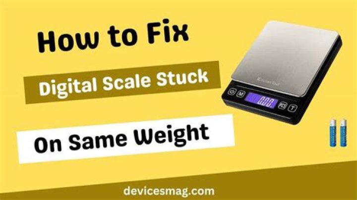 How to fix a digital scale