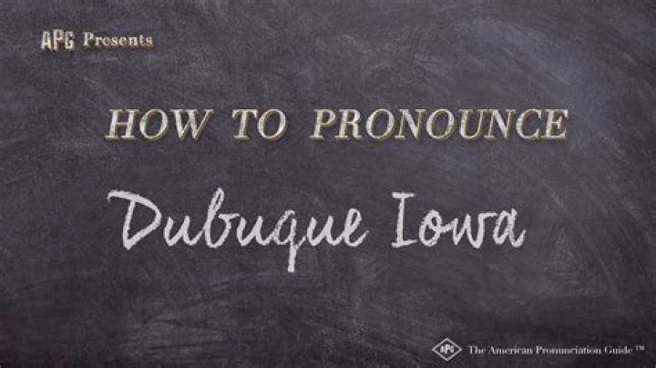 How to pronounce dubuque