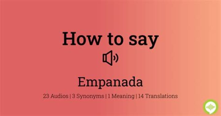 How to pronounce empanada