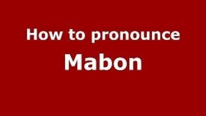 How to pronounce mabon
