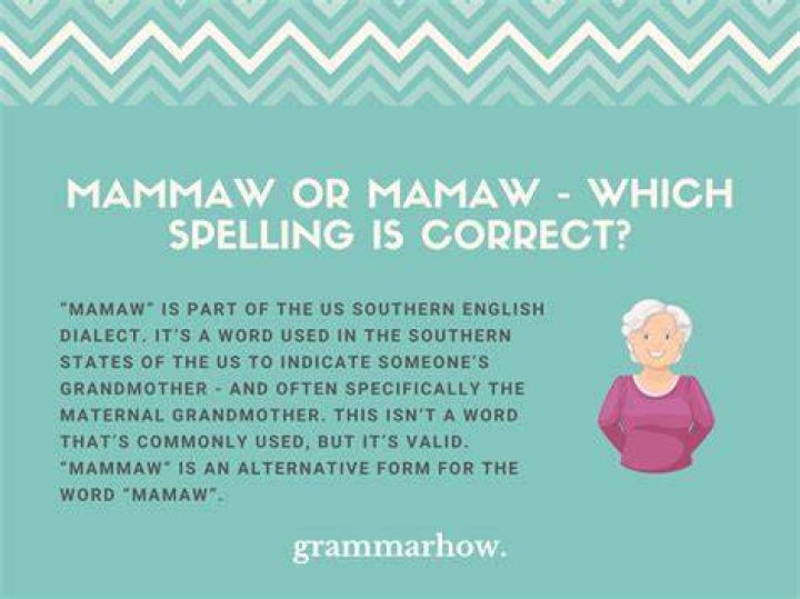 How to spell mamaw