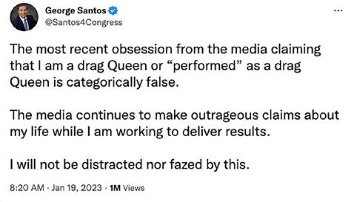 Is George Santos a drag queen? See photos