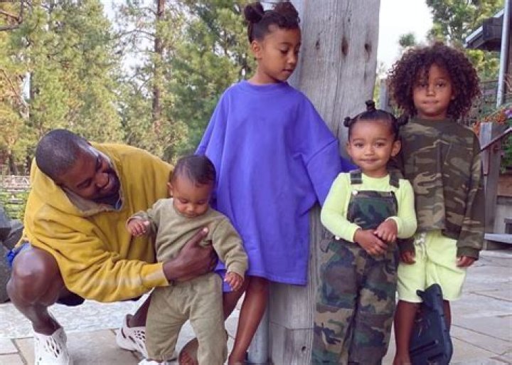 Kim Kardashin Shares Family Photo With Kanye West And Their Four Children North, Saint, Chicago, And Psalm West