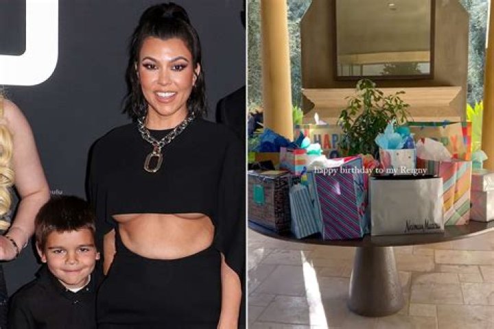 Kourtney Kardashian Shows Off Her Stunning Figure In Plunging Mini Dress