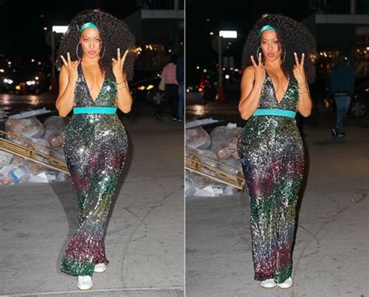 La La Anthony Looks Like A Sultry Mermaid In Plunging Sequined Jumpsuit – Check It Out!