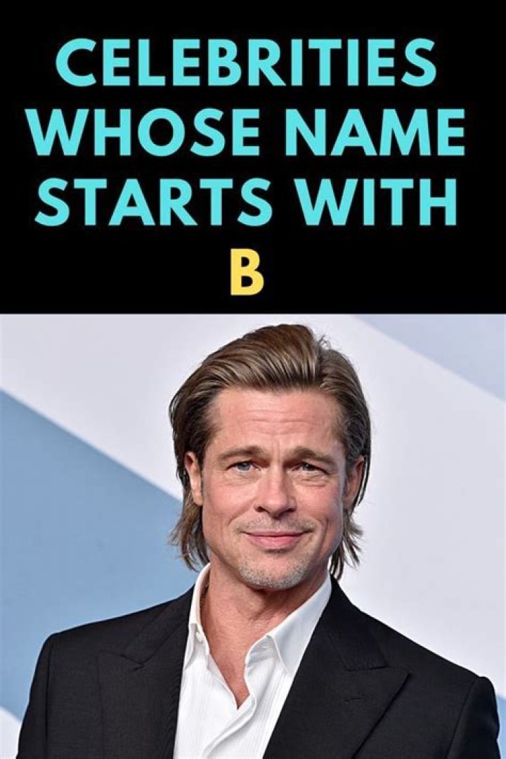 Male Celebrities Whose Name Starts With B