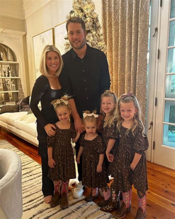Matthew Stafford family, wife, children, parents, siblings
