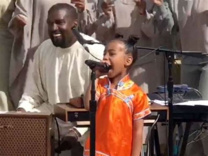 North West Performs At Kanye West Sunday Church Service Stealing The Spotlight From Her Famous Father