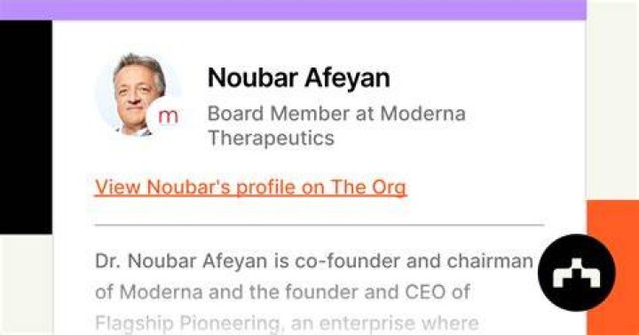 Noubar Afeyan Moderna Chairman: Wikipedia Bio And Net Worth