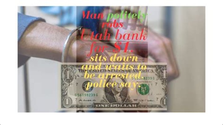 ‘Please pardon me’: Utah man Donald Matthew Santacroce, 65, politely robs bank of $1 and waits to be arrested