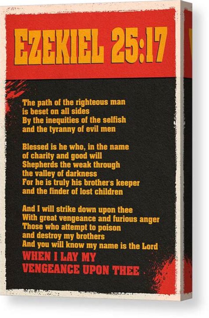 ‘Pulp Fiction’s Bible verse, Ezekiel 25:17, explained