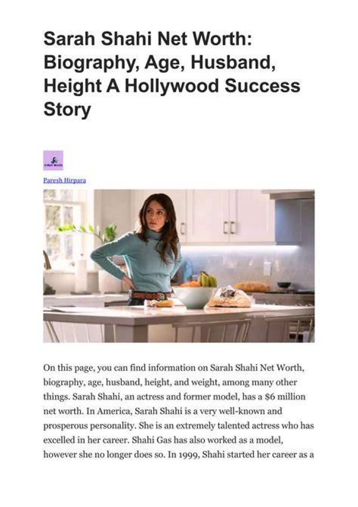 Sarah Shahi’s biography, net worth, fact, career, awards and life story