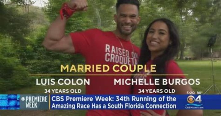 The Amazing Race: Who Is Luis Colon Wife Michelle Burgos? Age Gap Married Life And Net Worth