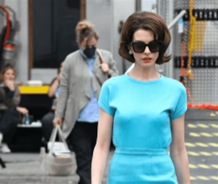 The incomparable Anne Hathaway changed three outfits in one day on the set of a new film