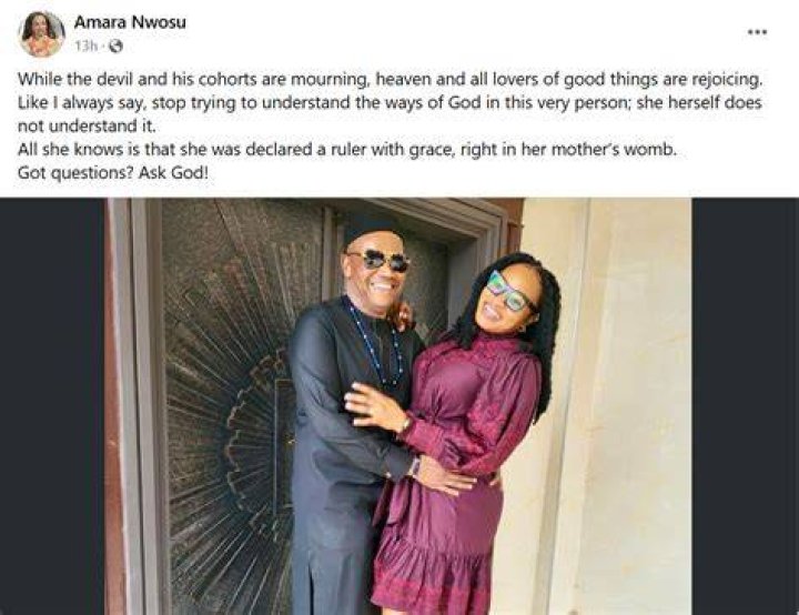 Uchenna Nwosu parents: Henry Nwosu, Amara Nwosu