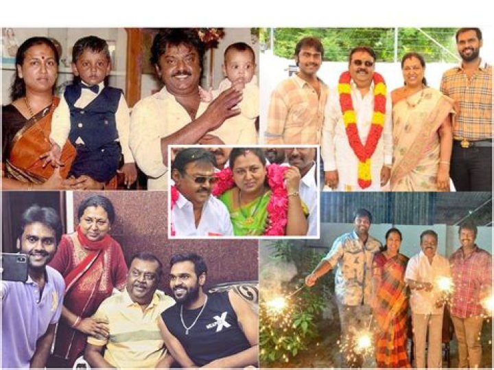 Vijayakanth family, wife, children, parents, siblings