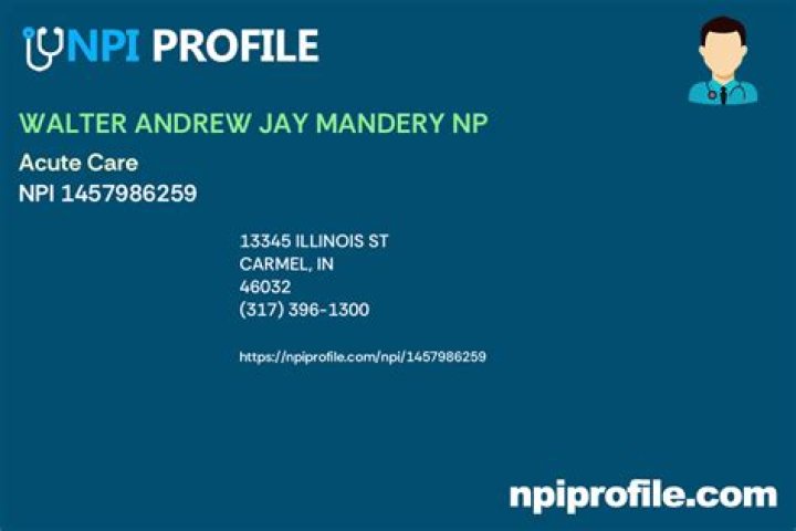 Walter Mandery – Carmel, IN