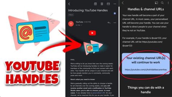 What are the new YouTube handles and how do you make one?