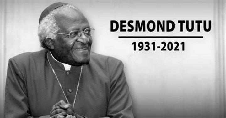 When did Desmond Tutu die?