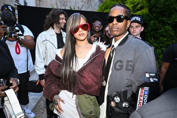 While Visiting A$AP Rocky In Paris, Rihanna Wears An Athletic Designer Outfit