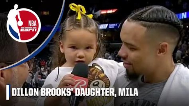 Who is Dillon Brooks' daughter?