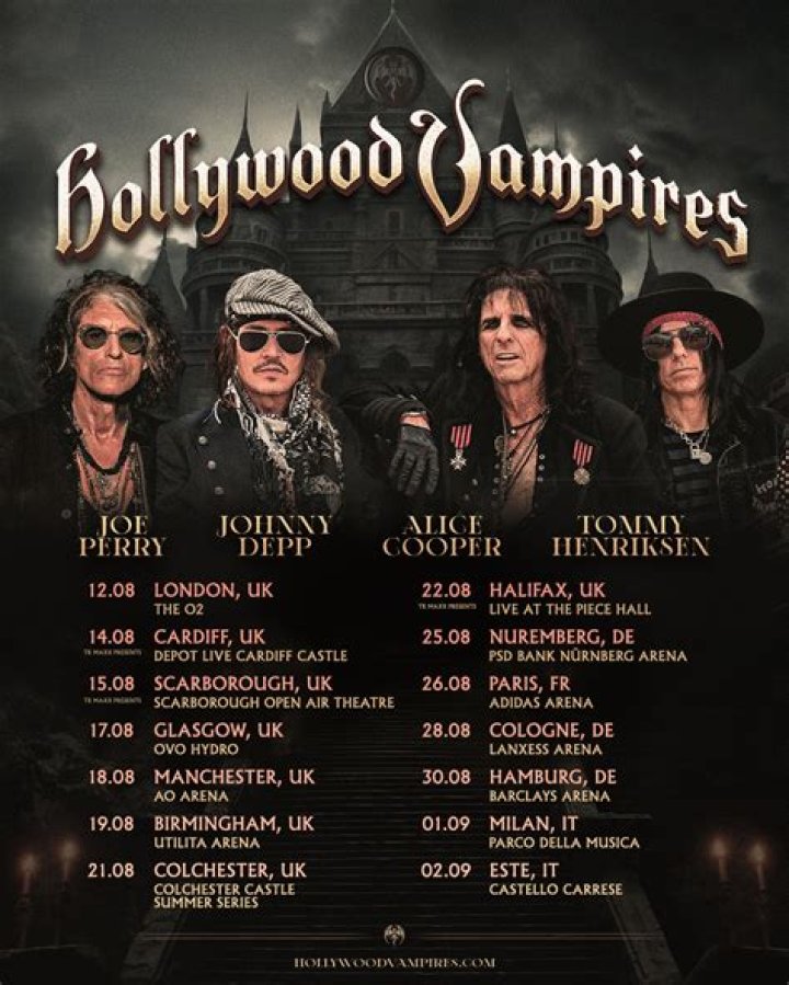With Hollywood Vampires, Johnny Depp to travel Europe